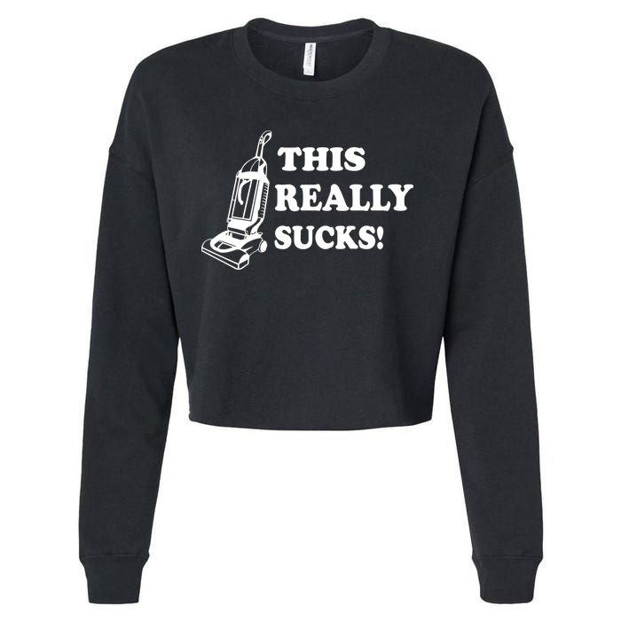 This Really Sucks Cropped Pullover Crew