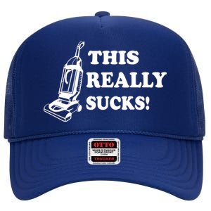 This Really Sucks High Crown Mesh Back Trucker Hat