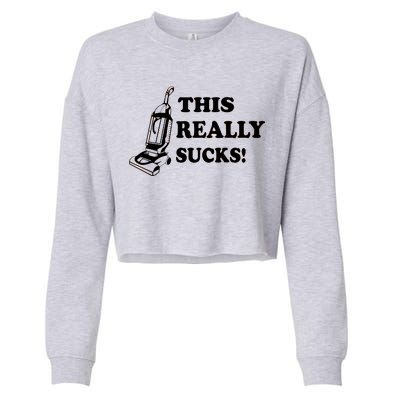 This Really Sucks Cropped Pullover Crew