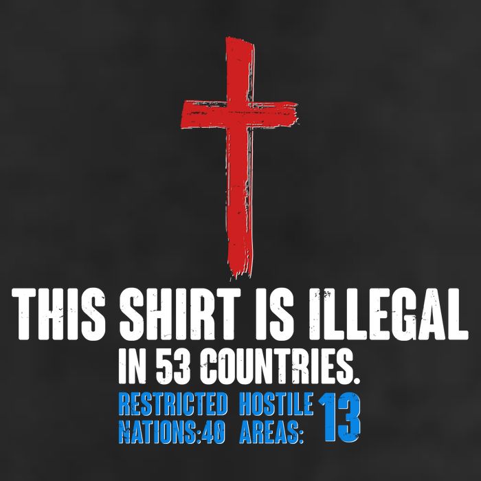 This Shirt Is Illegal In 53 Countries Restricted Nations 40 Hostile Areas 13 7 Panel Mesh Trucker Snapback Hat