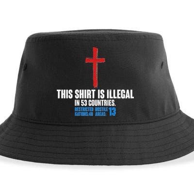 This Shirt Is Illegal In 53 Countries Restricted Nations 40 Hostile Areas 13 Sustainable Bucket Hat
