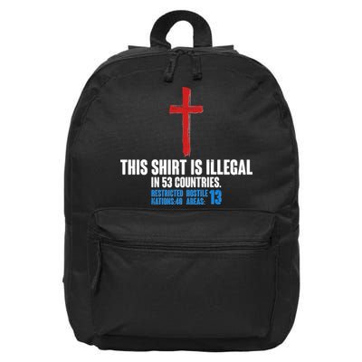 This Shirt Is Illegal In 53 Countries Restricted Nations 40 Hostile Areas 13 16 in Basic Backpack