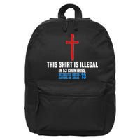 This Shirt Is Illegal In 53 Countries Restricted Nations 40 Hostile Areas 13 16 in Basic Backpack