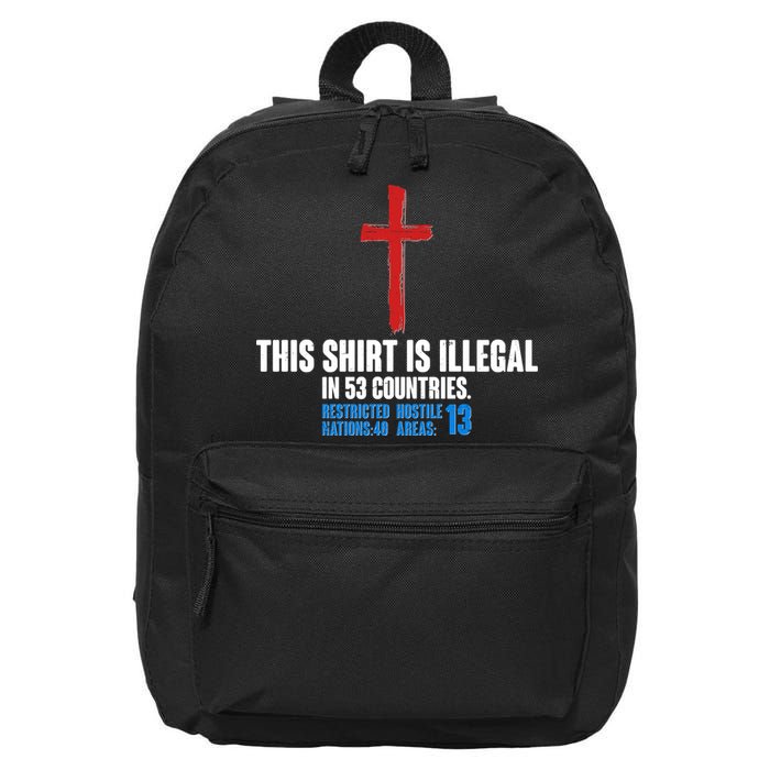 This Shirt Is Illegal In 53 Countries Restricted Nations 40 Hostile Areas 13 16 in Basic Backpack