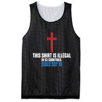 This Shirt Is Illegal In 53 Countries Restricted Nations 40 Hostile Areas 13 Mesh Reversible Basketball Jersey Tank