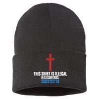 This Shirt Is Illegal In 53 Countries Restricted Nations 40 Hostile Areas 13 Sustainable Knit Beanie