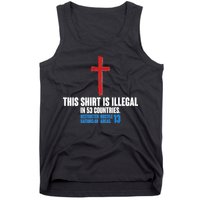 This Shirt Is Illegal In 53 Countries Restricted Nations 40 Hostile Areas 13 Tank Top