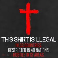 This Shirt is Illegal Restricted Hostile - Faith In Jesus Christ Cross Cool Comfort Performance Bucket Hat