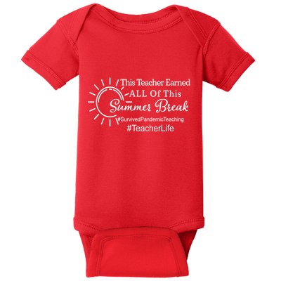 This Teacher Earned All Of This Summer Break Teacher Life Baby Bodysuit