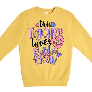 This Teacher Loves Her Kinder Crew Premium Crewneck Sweatshirt