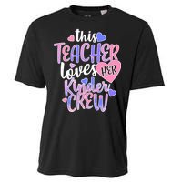 This Teacher Loves Her Kinder Crew Cooling Performance Crew T-Shirt