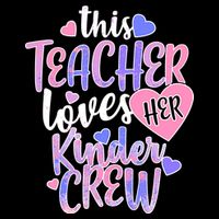 This Teacher Loves Her Kinder Crew Performance Shirt