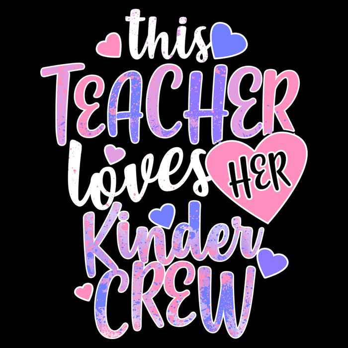 This Teacher Loves Her Kinder Crew Performance Shirt