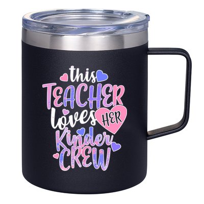 This Teacher Loves Her Kinder Crew 12oz Stainless Steel Coffee Mug