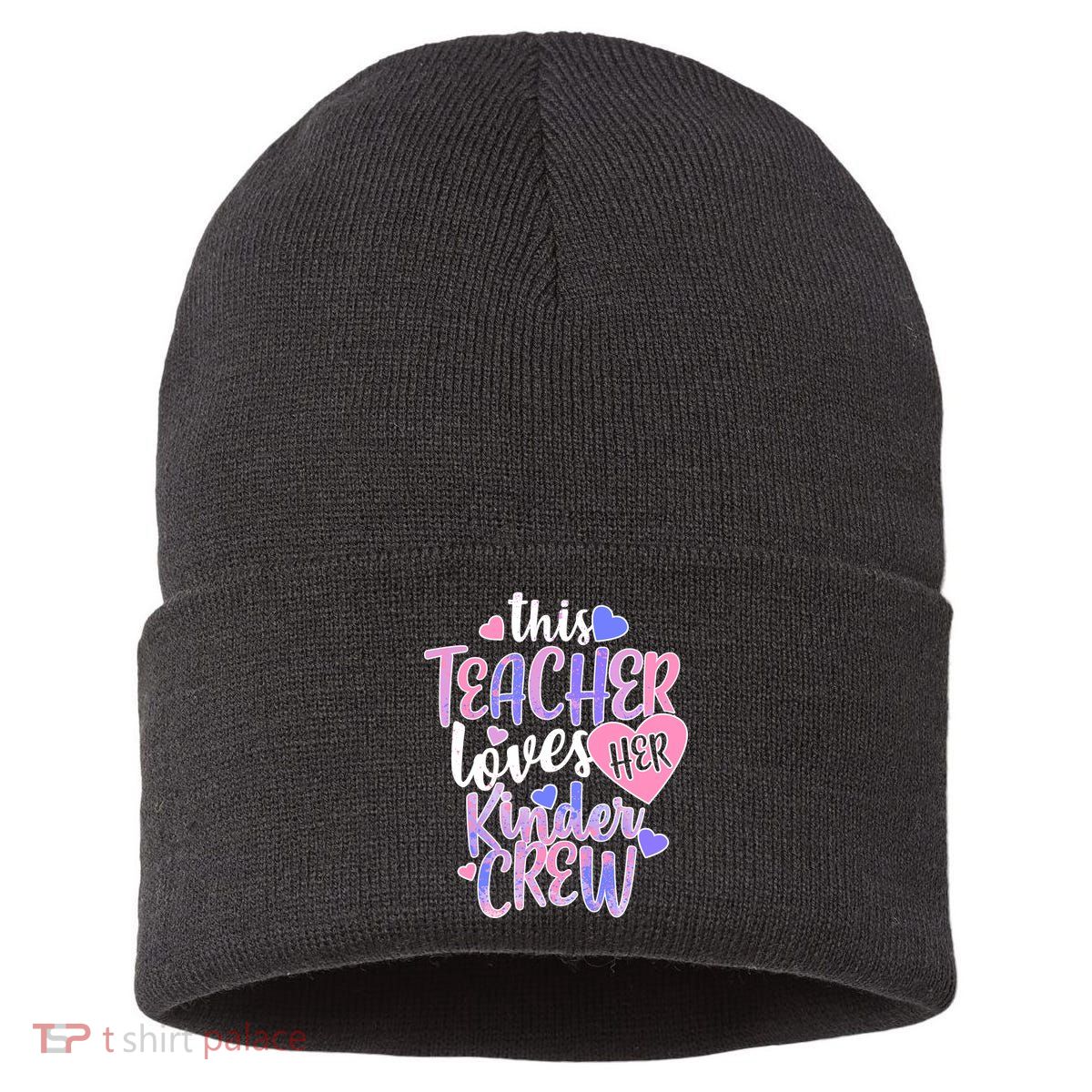 This Teacher Loves Her Kinder Crew Sustainable Knit Beanie