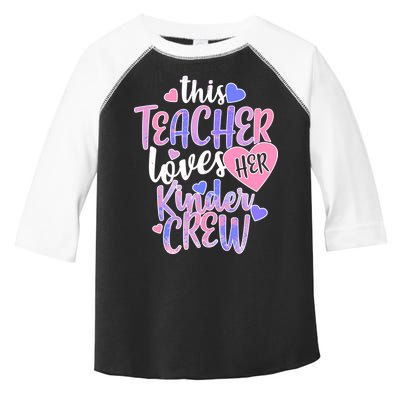 This Teacher Loves Her Kinder Crew Toddler Fine Jersey T-Shirt