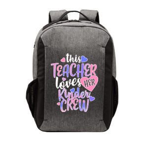 This Teacher Loves Her Kinder Crew Vector Backpack