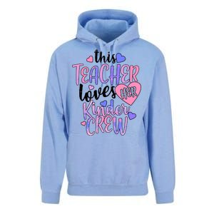 This Teacher Loves Her Kinder Crew Unisex Surf Hoodie