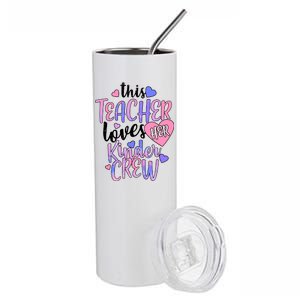 This Teacher Loves Her Kinder Crew Stainless Steel Tumbler