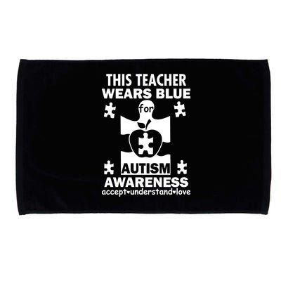 This Teacher Wears Blue Autism Awareness Microfiber Hand Towel