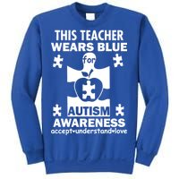 This Teacher Wears Blue Autism Awareness Sweatshirt