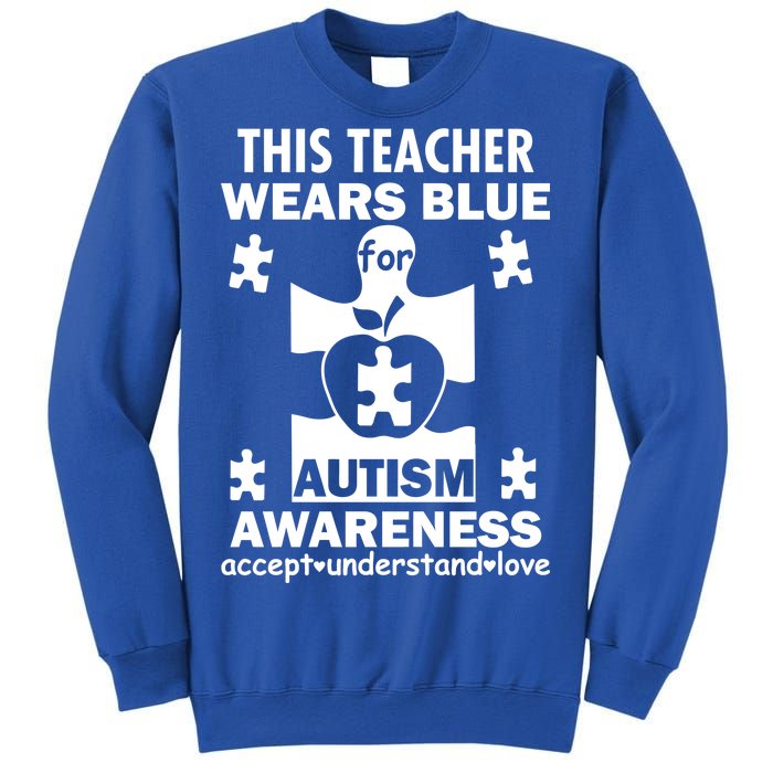 This Teacher Wears Blue Autism Awareness Sweatshirt