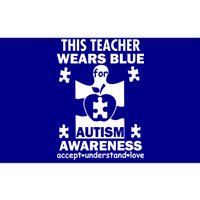 This Teacher Wears Blue Autism Awareness Bumper Sticker