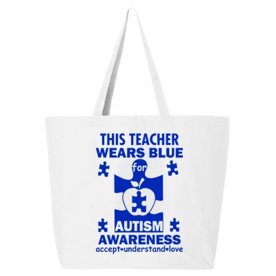 This Teacher Wears Blue Autism Awareness 25L Jumbo Tote