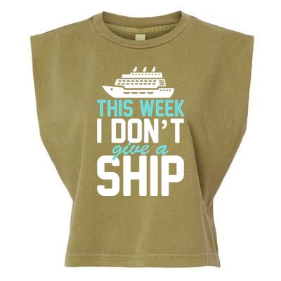 This Week I Don't Give A Ship Garment-Dyed Women's Muscle Tee