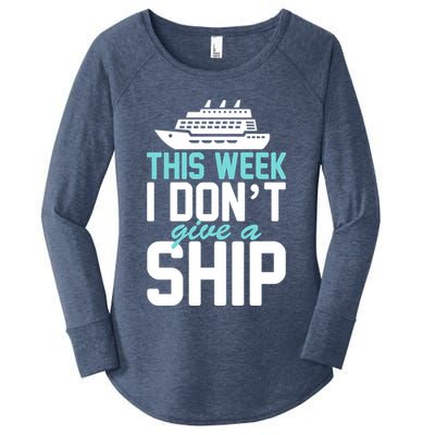 This Week I Don't Give A Ship Women's Perfect Tri Tunic Long Sleeve Shirt