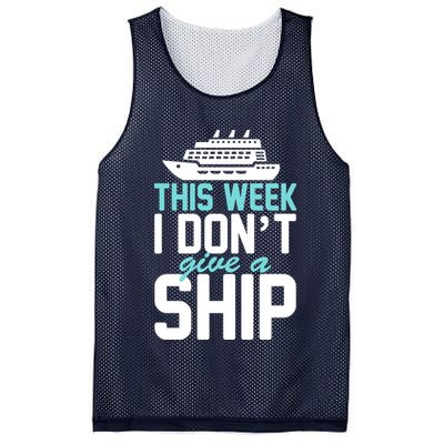 This Week I Don't Give A Ship Mesh Reversible Basketball Jersey Tank