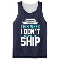 This Week I Don't Give A Ship Mesh Reversible Basketball Jersey Tank