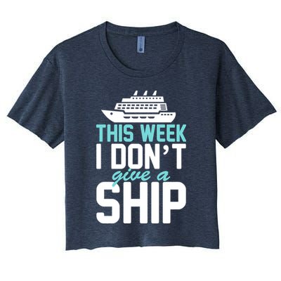 This Week I Don't Give A Ship Crop Top