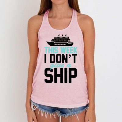 This Week I Don't Give A Ship Women's Knotted Racerback Tank