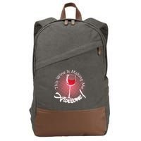 This Wine Is Making Me Awesome Cotton Canvas Backpack