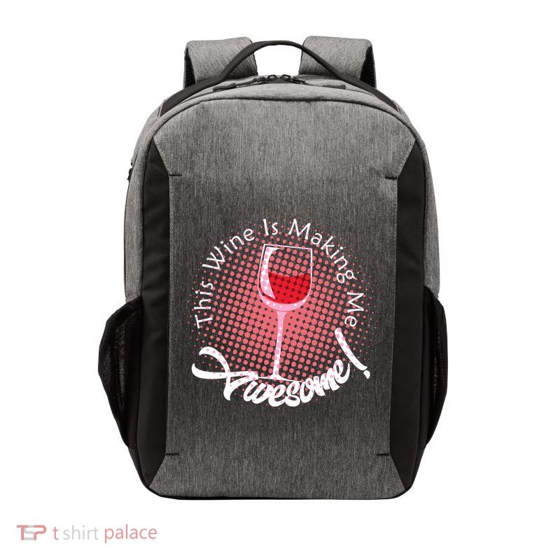 This Wine Is Making Me Awesome Vector Backpack