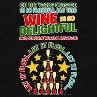 This Wine is So Delightful Let it Flow Let it Flow Let it Flow Ladies PosiCharge Tri-Blend Wicking Tank
