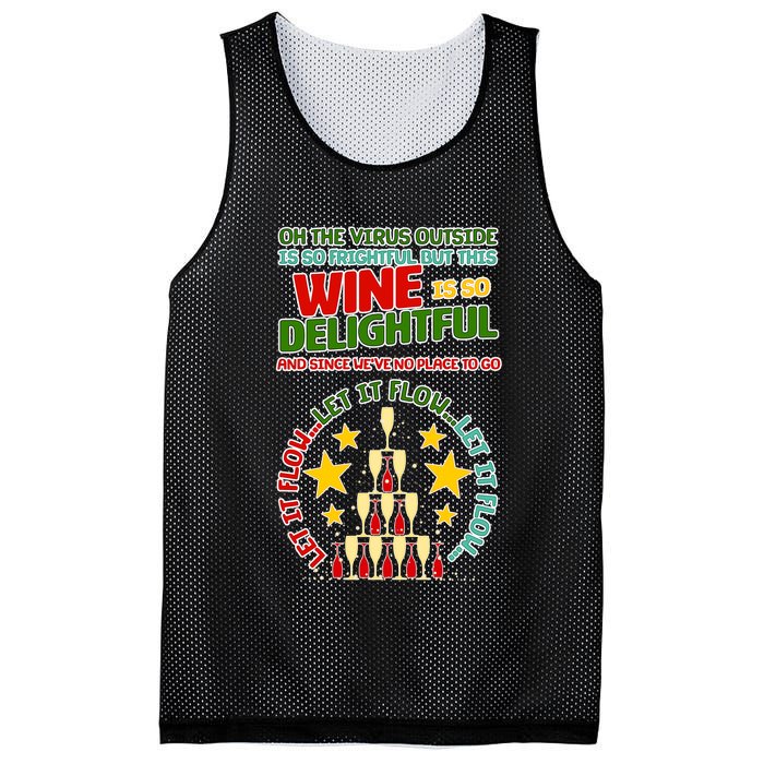 This Wine is So Delightful Let it Flow Let it Flow Let it Flow Mesh Reversible Basketball Jersey Tank