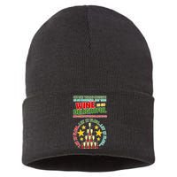 This Wine is So Delightful Let it Flow Let it Flow Let it Flow Sustainable Knit Beanie