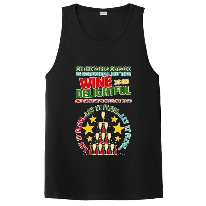 This Wine is So Delightful Let it Flow Let it Flow Let it Flow PosiCharge Competitor Tank