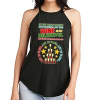 This Wine is So Delightful Let it Flow Let it Flow Let it Flow Women's Perfect Tri Rocker Tank
