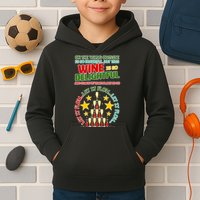This Wine is So Delightful Let it Flow Let it Flow Let it Flow Kids Hoodie