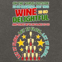 This Wine is So Delightful Let it Flow Let it Flow Let it Flow Cotton Canvas Backpack
