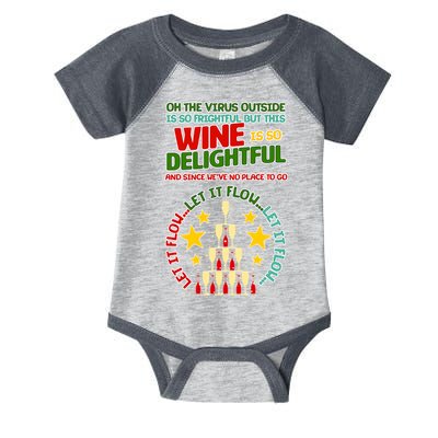 This Wine is So Delightful Let it Flow Let it Flow Let it Flow Infant Baby Jersey Bodysuit