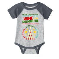 This Wine is So Delightful Let it Flow Let it Flow Let it Flow Infant Baby Jersey Bodysuit