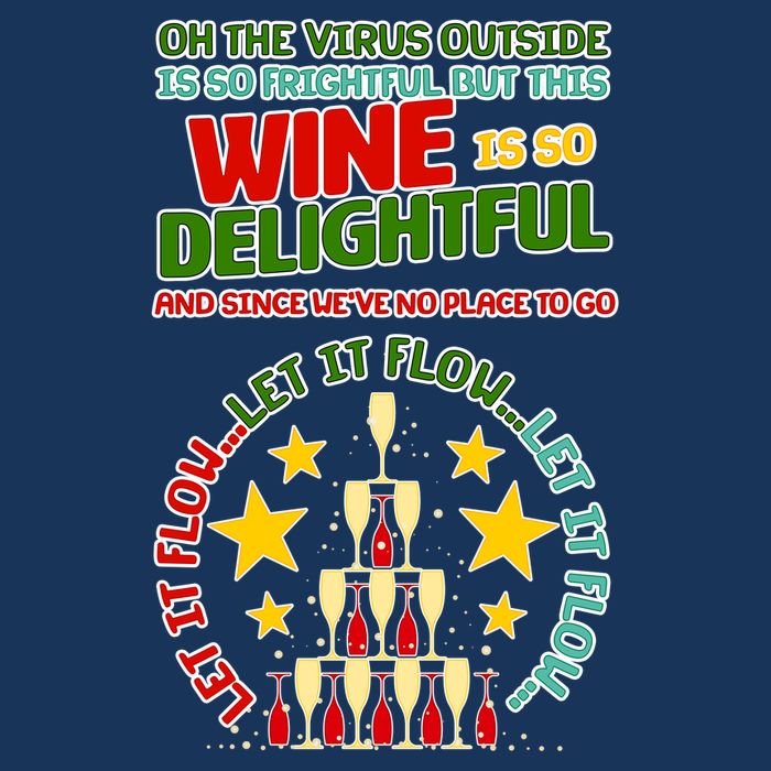 This Wine is So Delightful Let it Flow Let it Flow Let it Flow Infant Baby Jersey Bodysuit