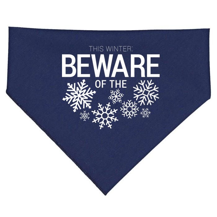 This Winter: Beware Of The Snowflakes USA-Made Doggie Bandana