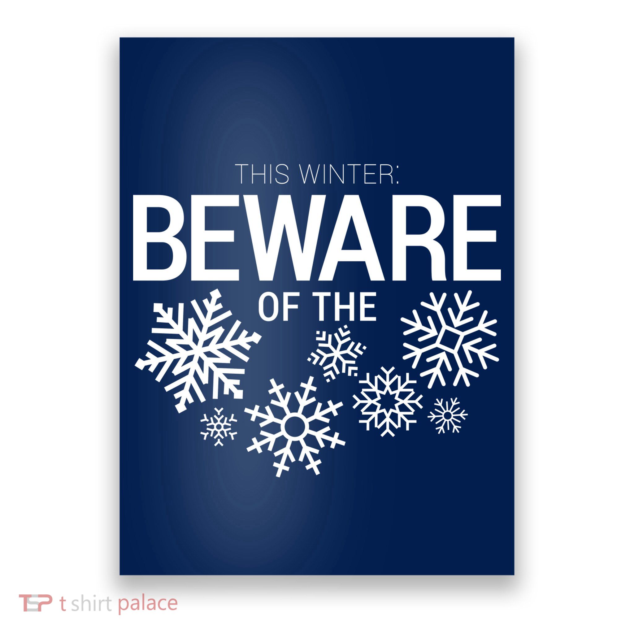 This Winter: Beware Of The Snowflakes Poster