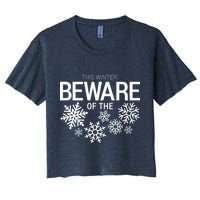 This Winter: Beware Of The Snowflakes Crop Top