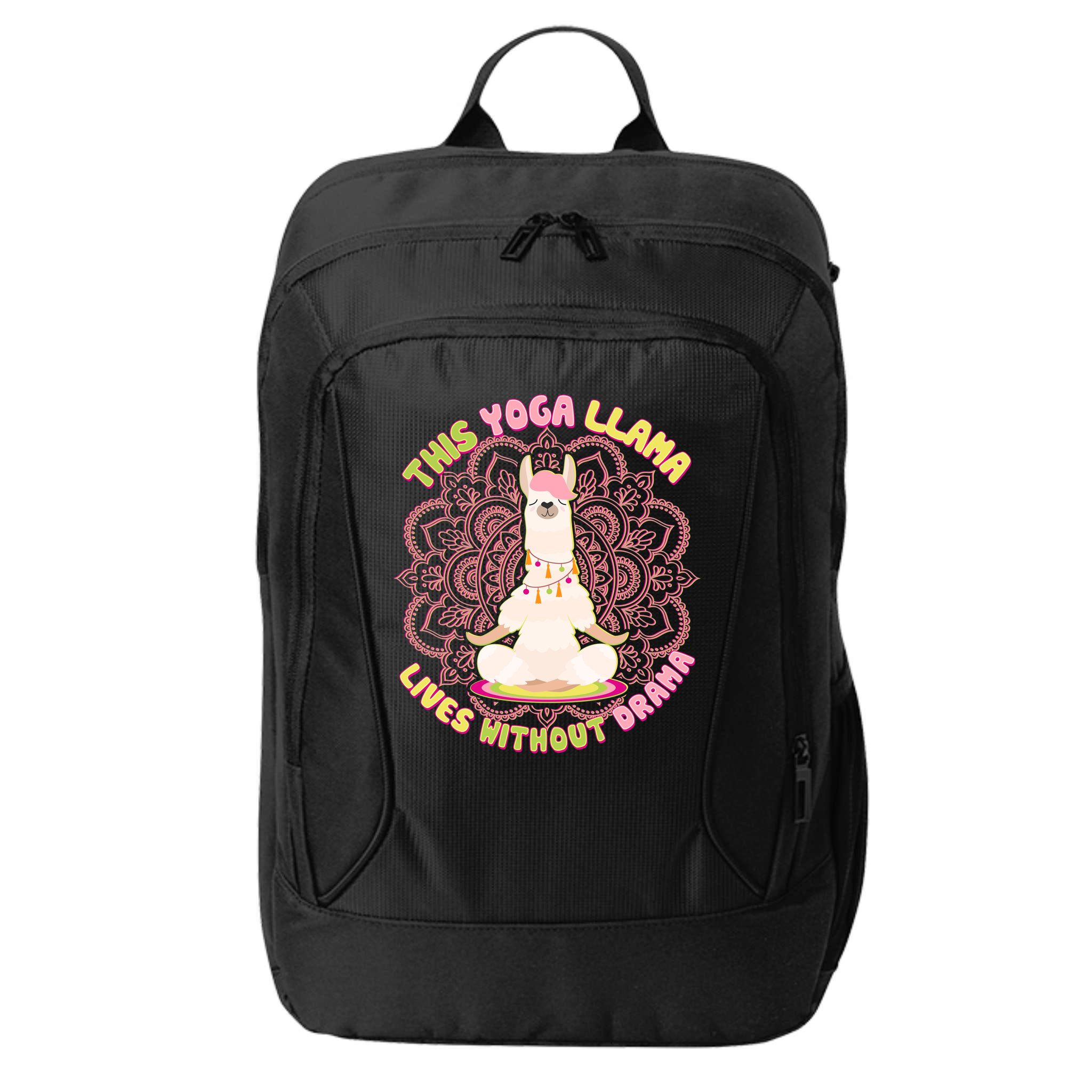 This Yoga Llama Lives Without Drama City Backpack